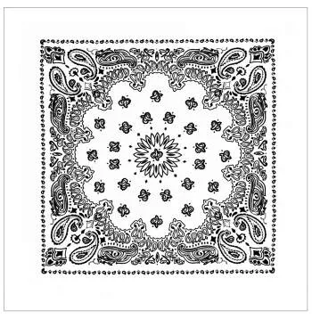 Trainmen Paisley Bandana – Extra-Large 27” X 27"