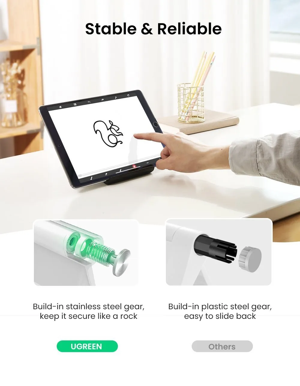 UGREEN Multi Angle Desk Tablet Stand