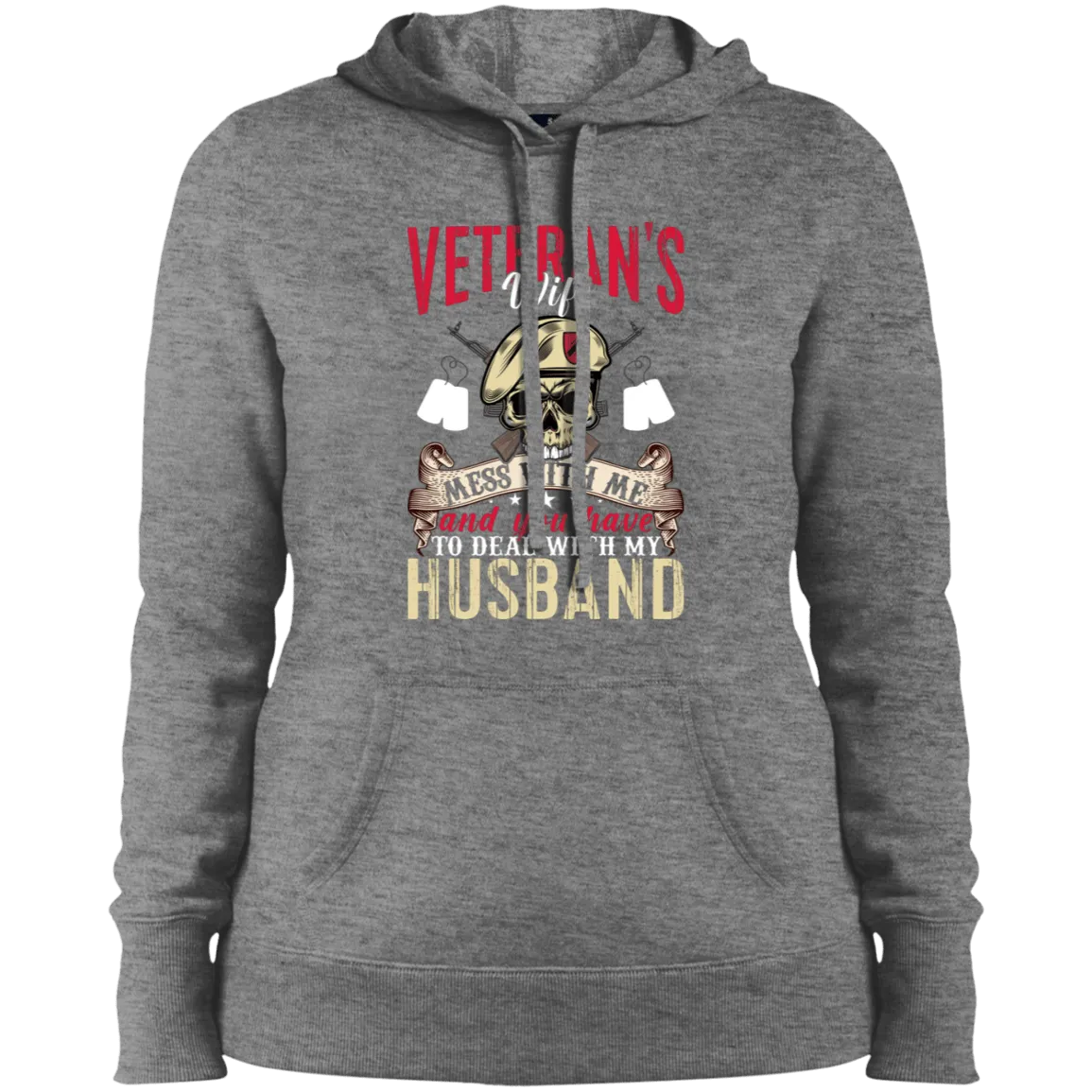 Veteran's Wife Ladies' Pullover Hooded Sweatshirt