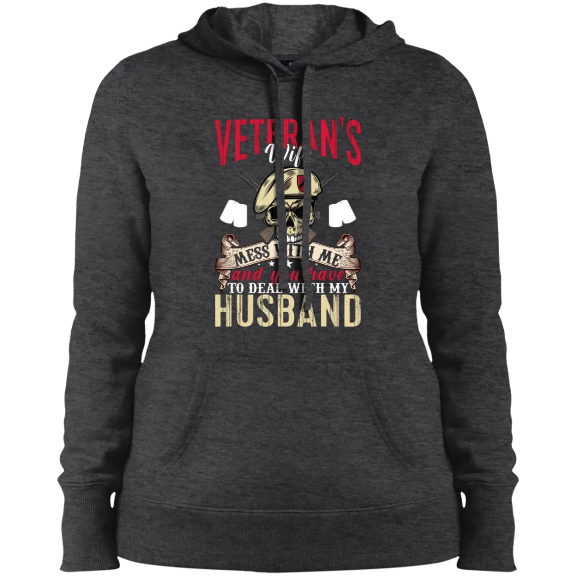Veteran's Wife Ladies' Pullover Hooded Sweatshirt
