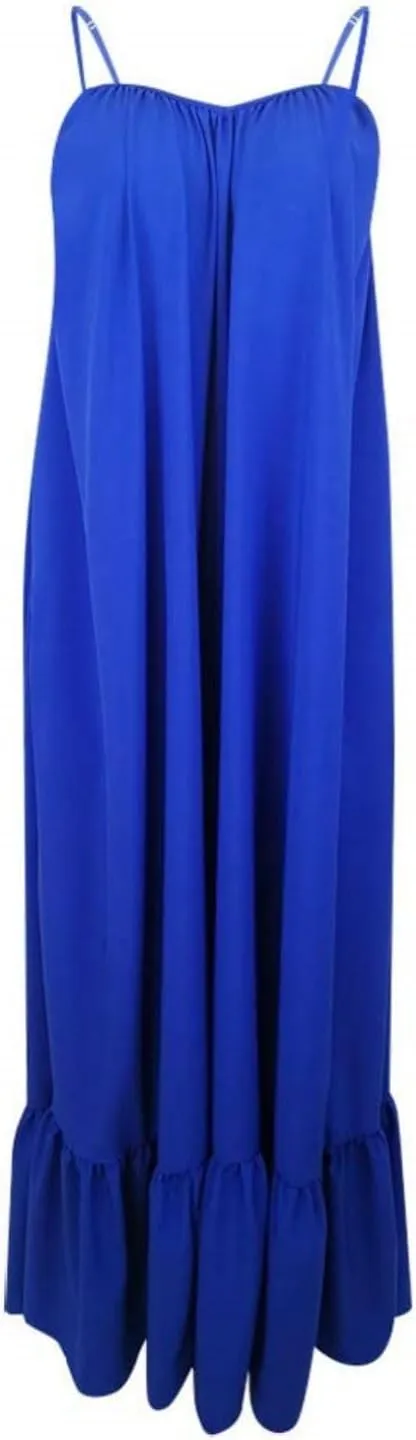 Wedding Guest Dress for Women Sexy Spaghetti Strap Backless Maxi Dress Summer Flowy Swing Dresses Fashion 2025
