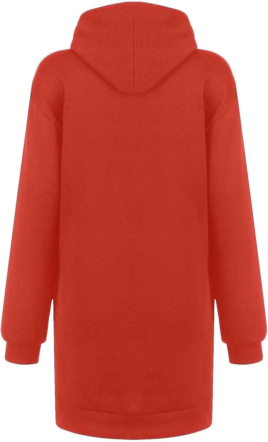 Women Christmas Hooded Sweatershirts Fall Long Sleeve Comfort Warm Oversized Hoodies Pullover Jumper Dress with Pockets