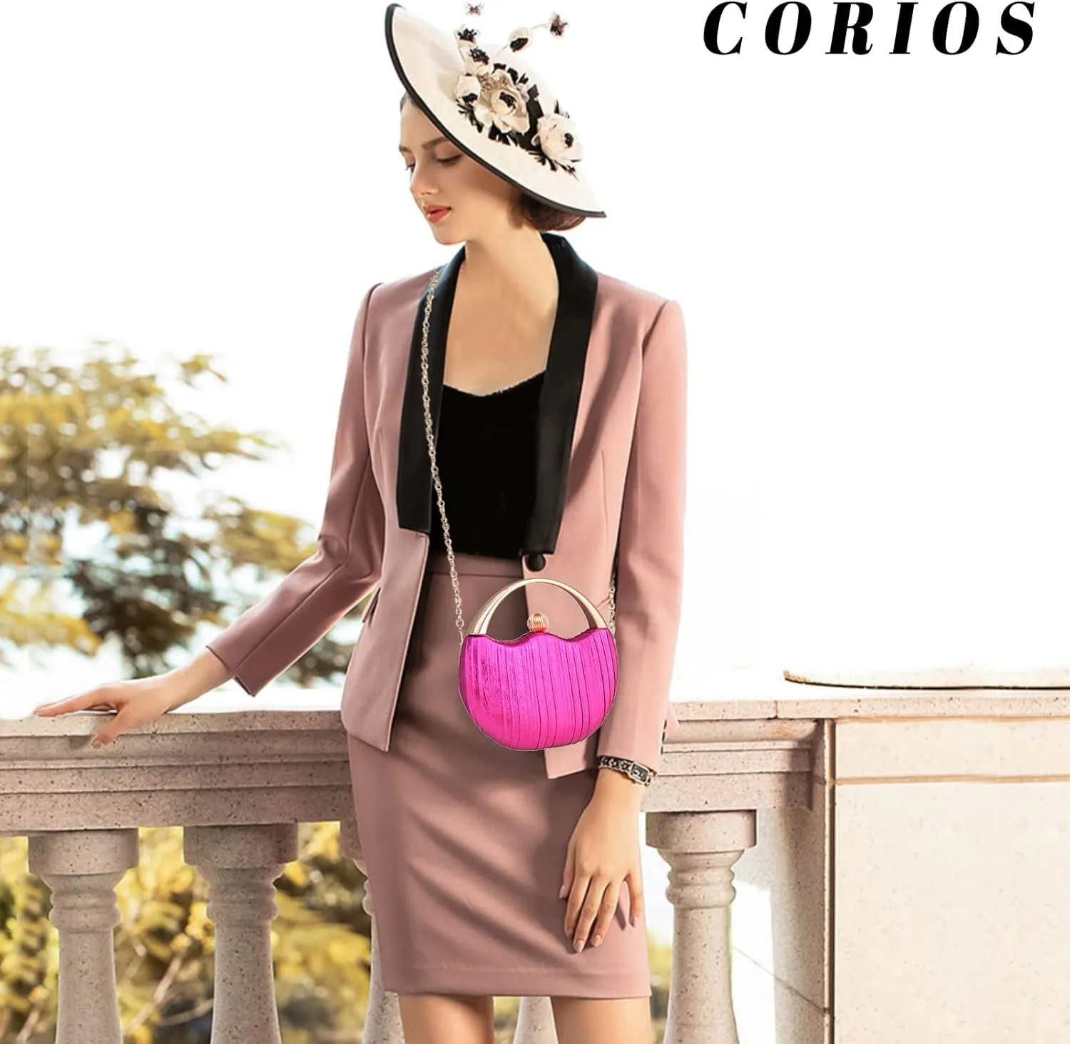 Women Clutch Bag Glitter Evening Bag Bridal Wedding Purse Elegant Shoulder Bag