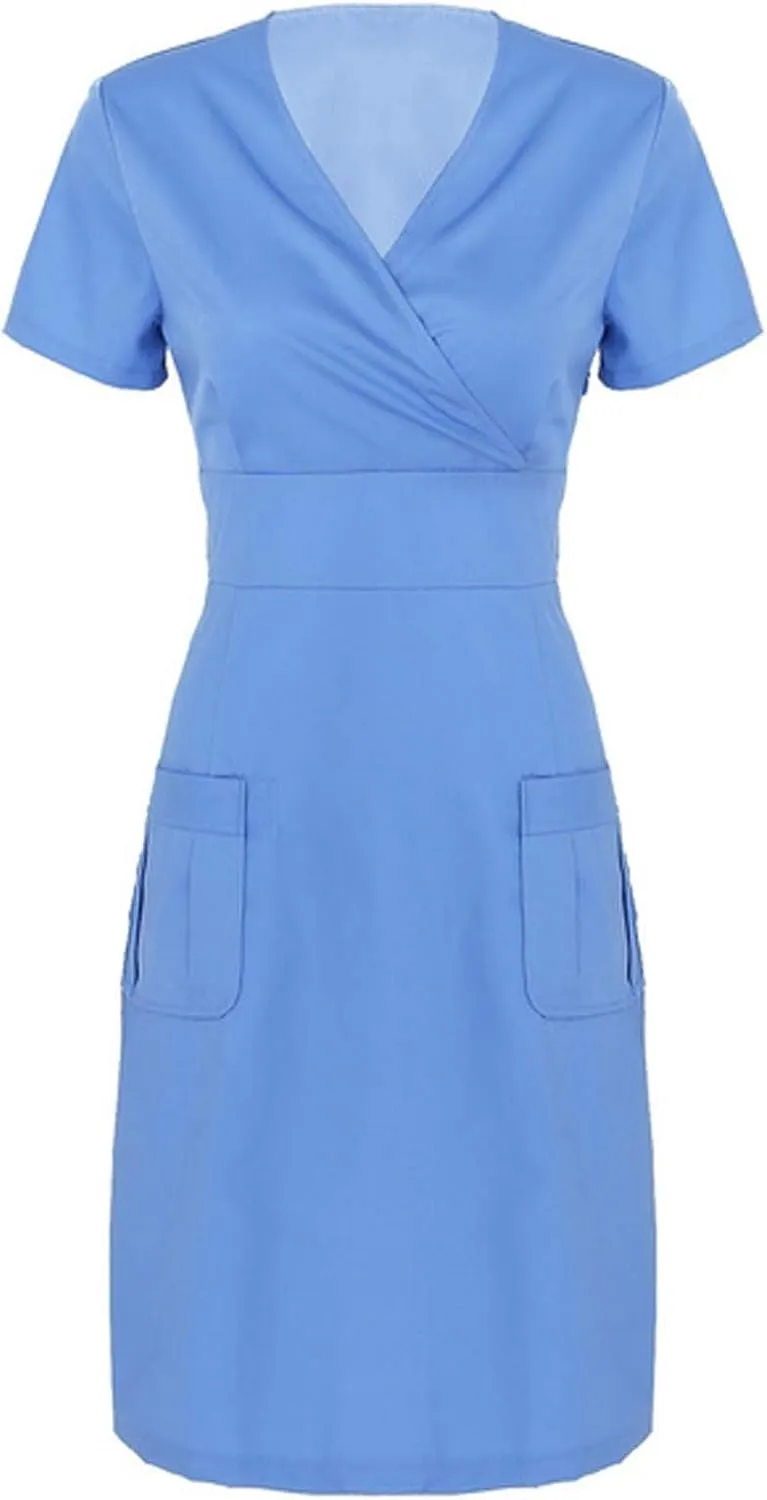 Women's 2025 Summer Sleeveless Dress Scoop Neck Pleated Swing Casual Midi Dresses Loose Beach Sundress with Pockets