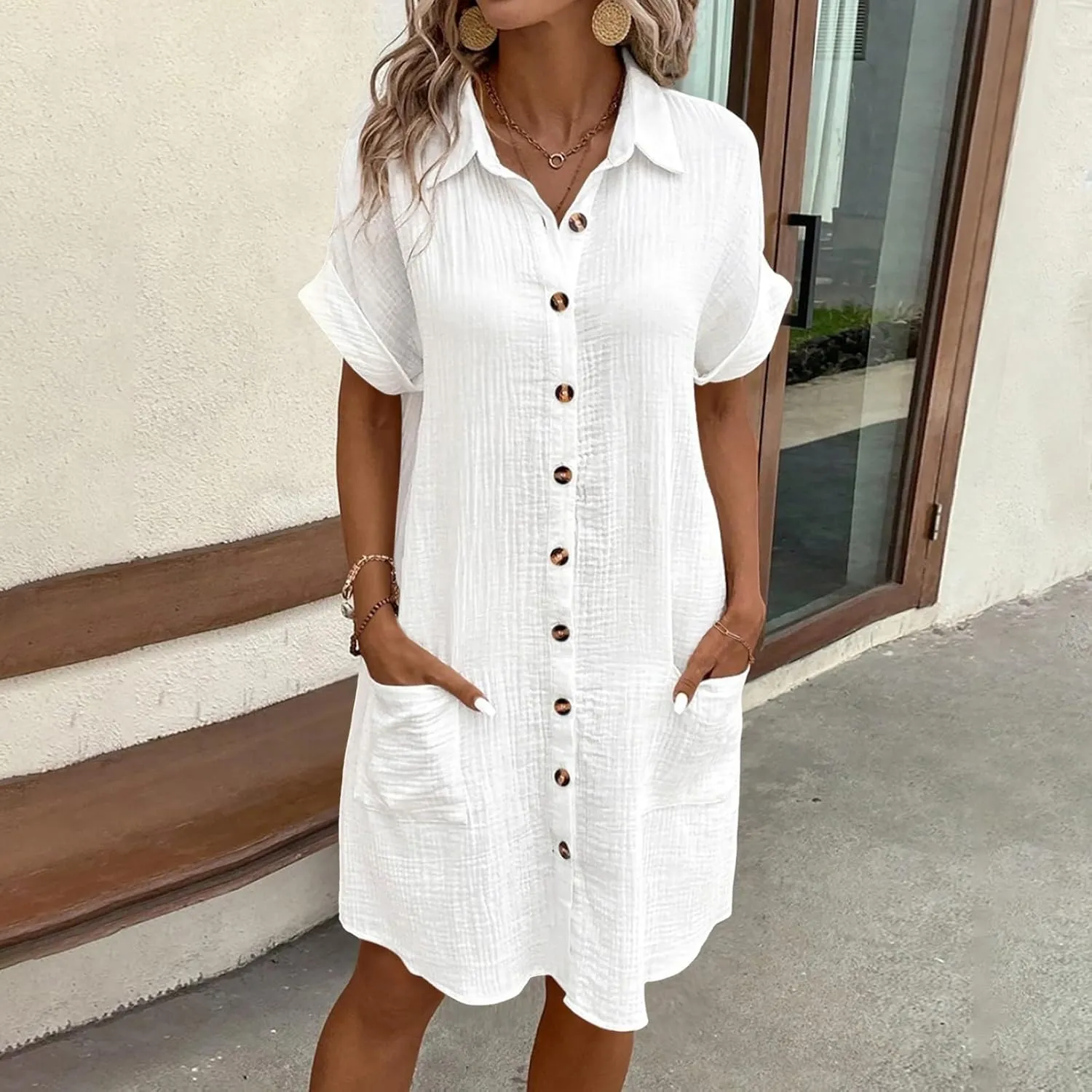 Women's Casual Sleeveless Maxi Dress 2025 Summer Tank Dress Scoop Neck Loose Beach Sundress