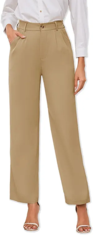 Women's Casual Wide Leg Pants Women Business Casual Pants Dress Pants Work Trousers for Women