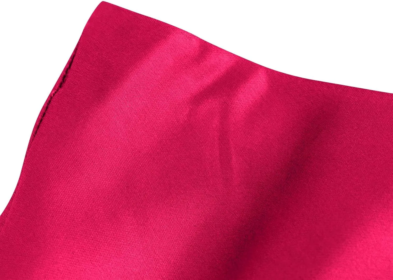 Women's Elegant High Waist Satin A Line Flared Midi Skirt Silk Cocktail Party Wedding Elegant Elastic Long Skirts