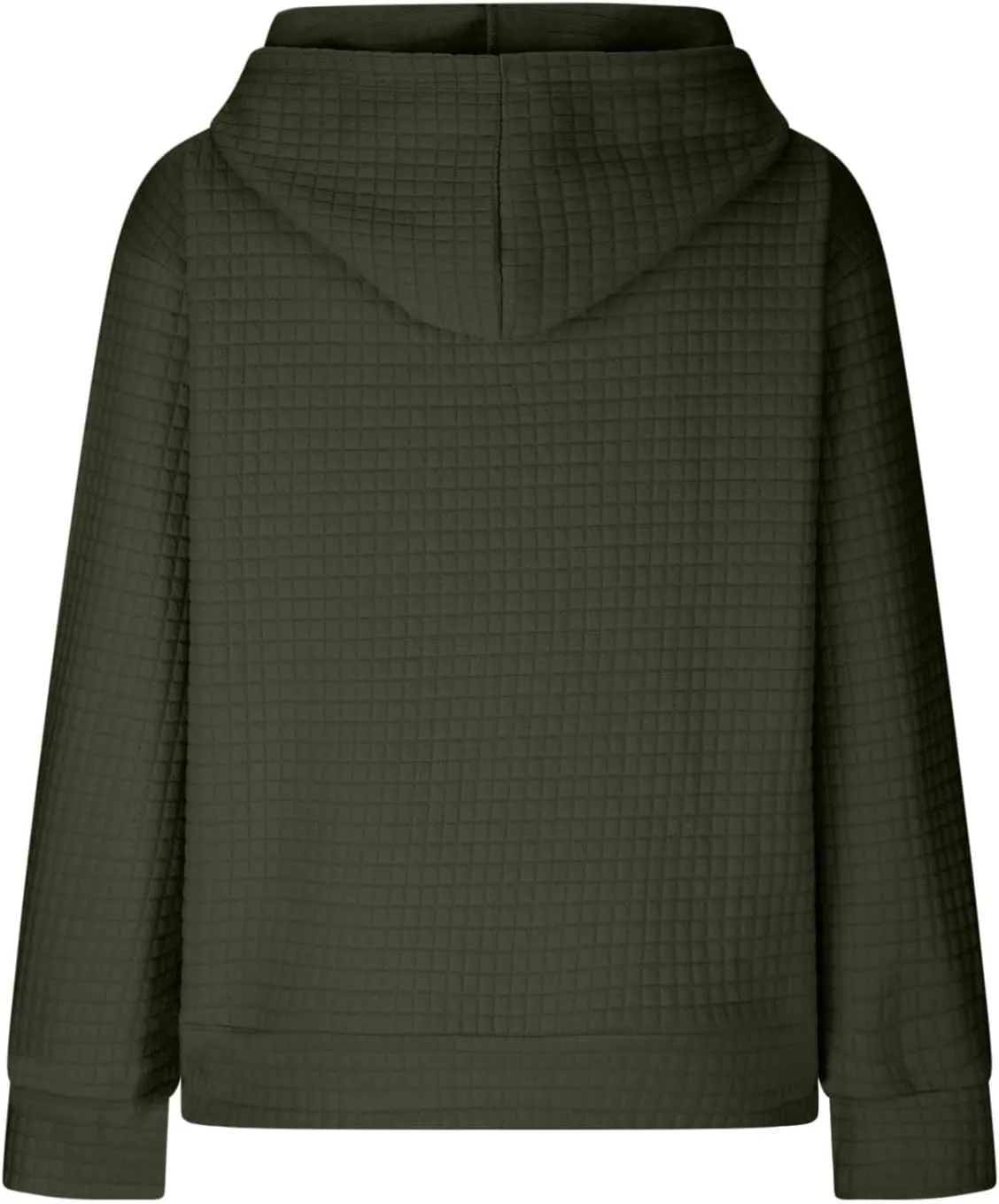 Womens Hoodies Long Sleeve Solid Drawstring Hoodie Sweatshirts For Women Casual Pullover With Pockets Tops 2024