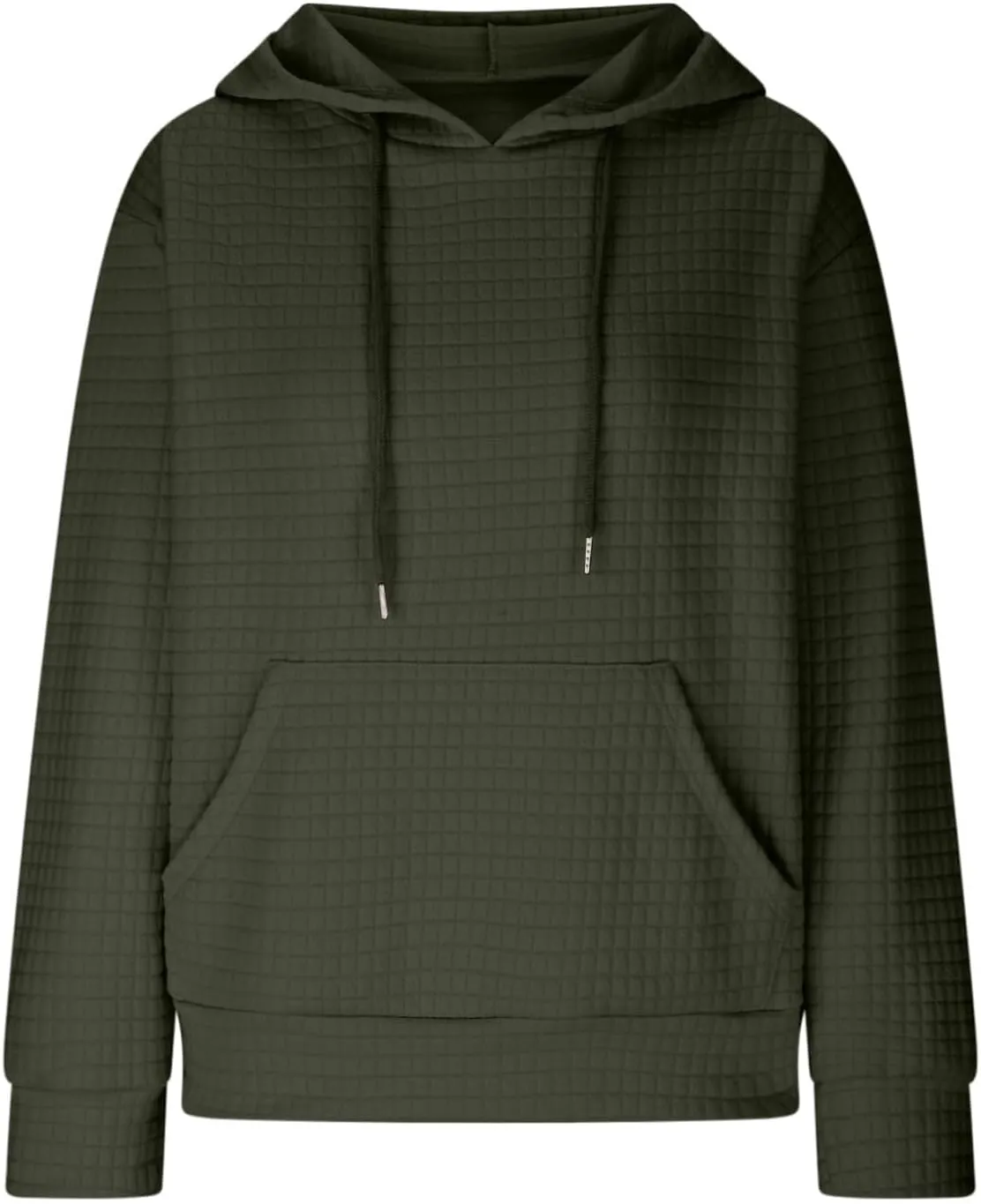 Womens Hoodies Long Sleeve Solid Drawstring Hoodie Sweatshirts For Women Casual Pullover With Pockets Tops 2024
