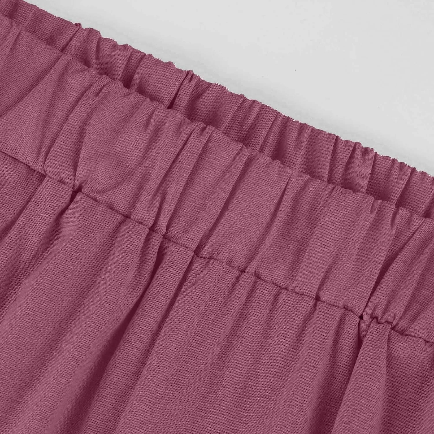 Womens Linen Cropped Pants High Waisted Summer Beach Pants Elastic Waist Tapered Pants Casual Ankle Length Trousers