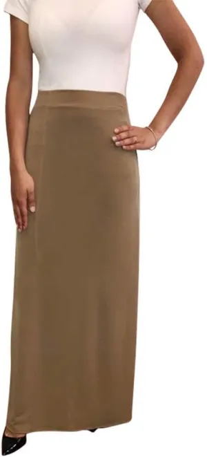 Women's Maxi Skirts with Elastic Waist - Long Elegant Maxi Skirt