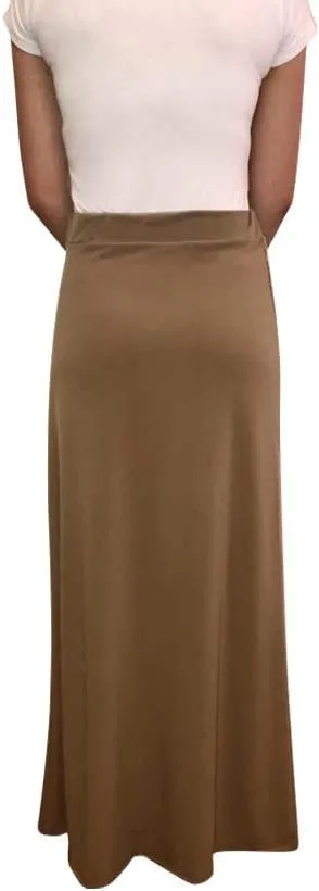 Women's Maxi Skirts with Elastic Waist - Long Elegant Maxi Skirt