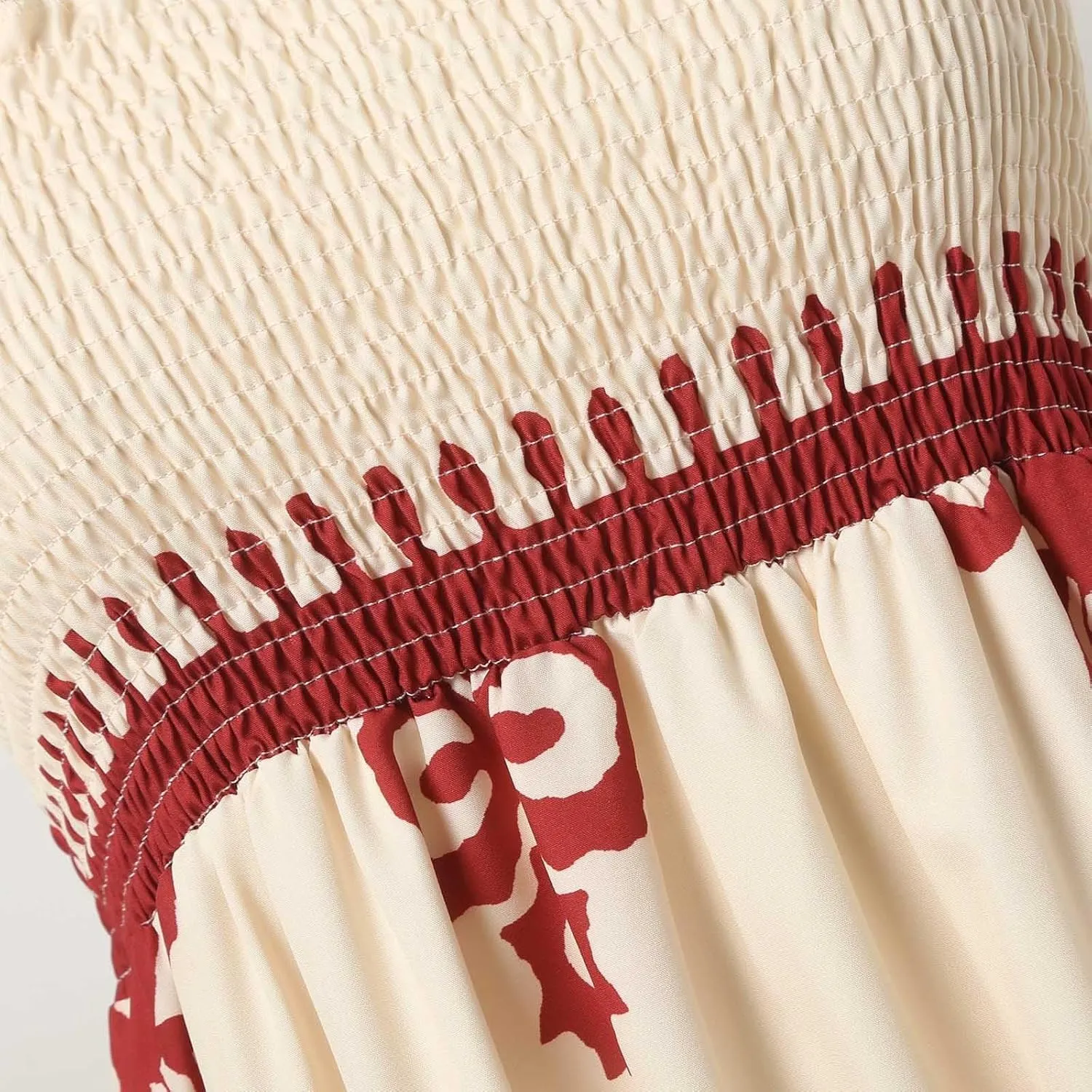 Women's Summer Dresses Sleeveless Casual Boho Maxi Long Dress Square Neck Smocked Floral Beach Vacation Sundresses 3