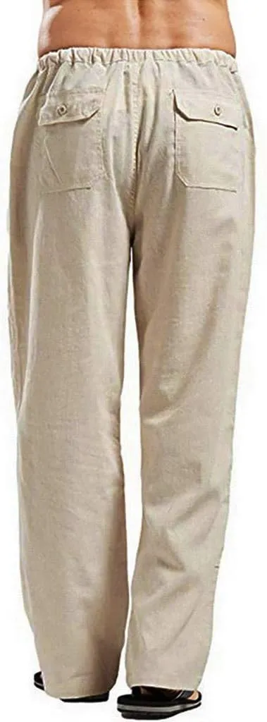 Ymosrh Camping Pants Men Printed Overalls Casual Pocket Sport Work Casual Trouser Pants Mens Casual Work Pants