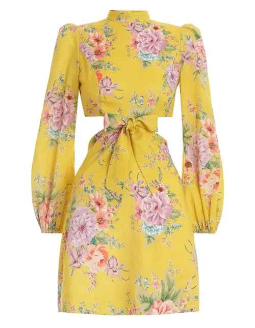 ZINNIA BOW CUT OUT SHORT DRESS