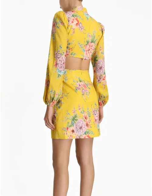 ZINNIA BOW CUT OUT SHORT DRESS