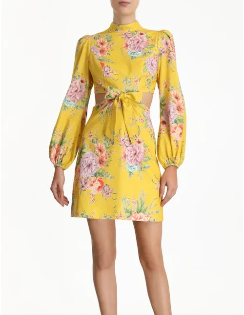 ZINNIA BOW CUT OUT SHORT DRESS