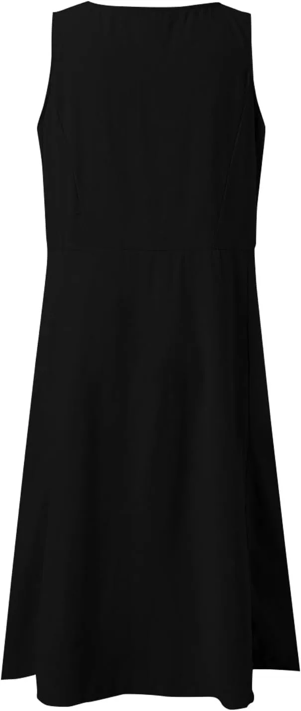 ZYXTIM Women's Summer Casual Tank Midi Dress with Pockets Plus Size Loose Fit Comfy T Shirt Dresses Flowy Beach Sundresses